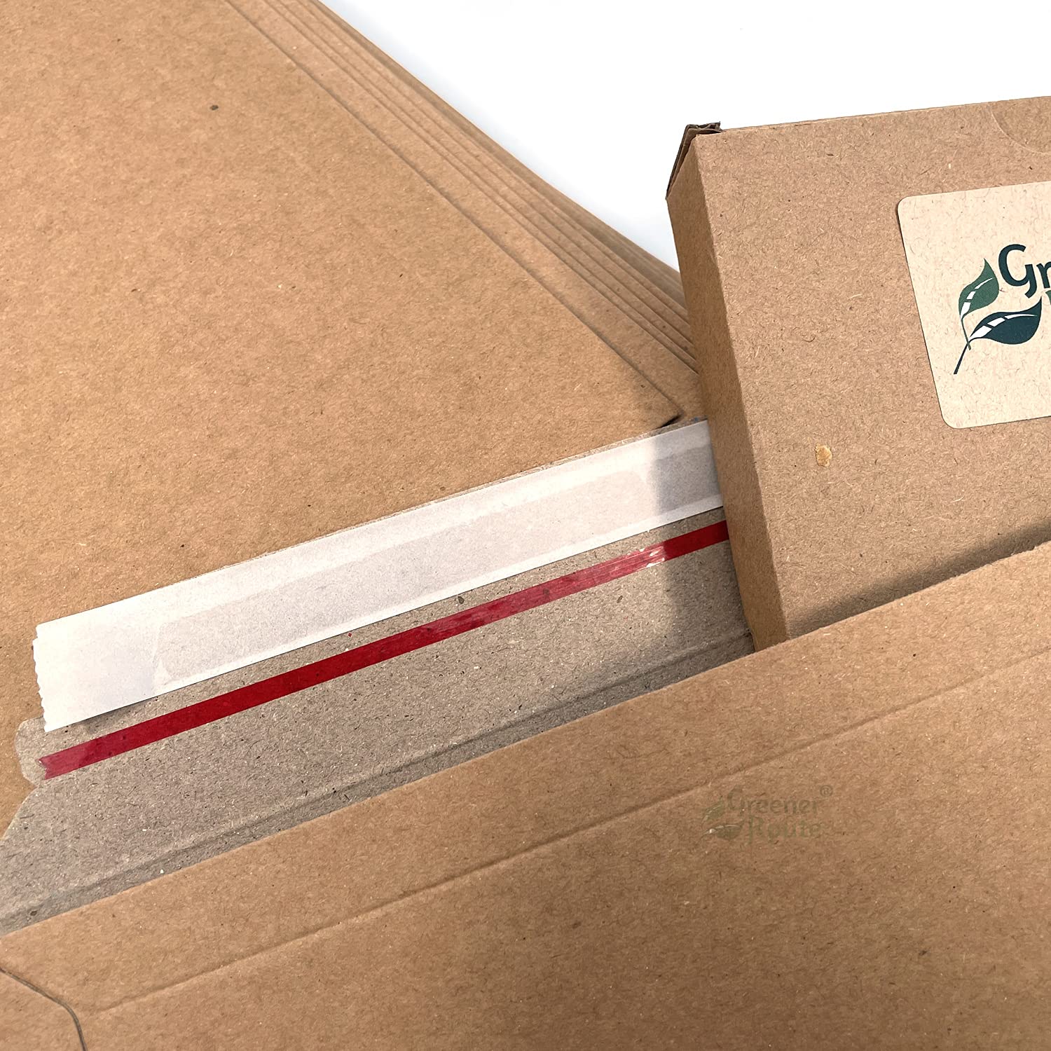 25 x C5+ (A5+) 194 x 292mm Corrugated Capacity Book Mailers by Greener Route – Rigid Cardboard Envelopes, Heavy Duty 400gsm, Peel & Seal, Rip & Strip Open – Royal Mail Large Letter - Image 6